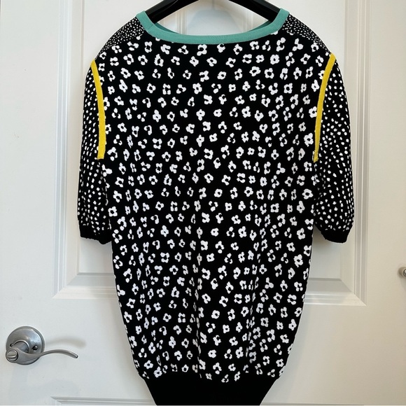 MaxMara label-cut Floral Contrast Trim Knit Top IT40 165/88A US4/6 Spring/Summer - Picture 13 of 16